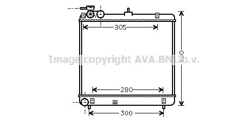 AVA QUALITY COOLING Радиатор, охлаждение двигателя HY2192